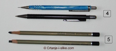 Tehničke olovke, Ugalj u Olovci