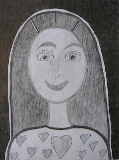 Portret Jane,crtež-olovka(6H;HB;4B)