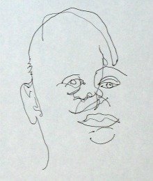 Slepo crtanje, portret